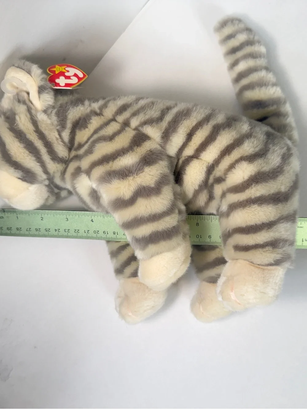 Ty Beanie Buddy Silver the Grey Tabby Cat 1999 – Mint Tags, Excellent Condition